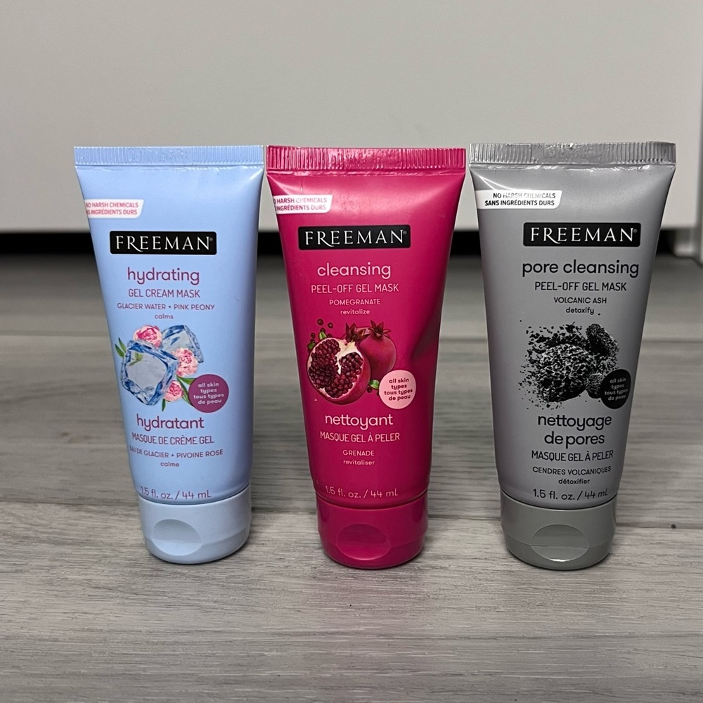 Freeman Travel Sized Masks (3)